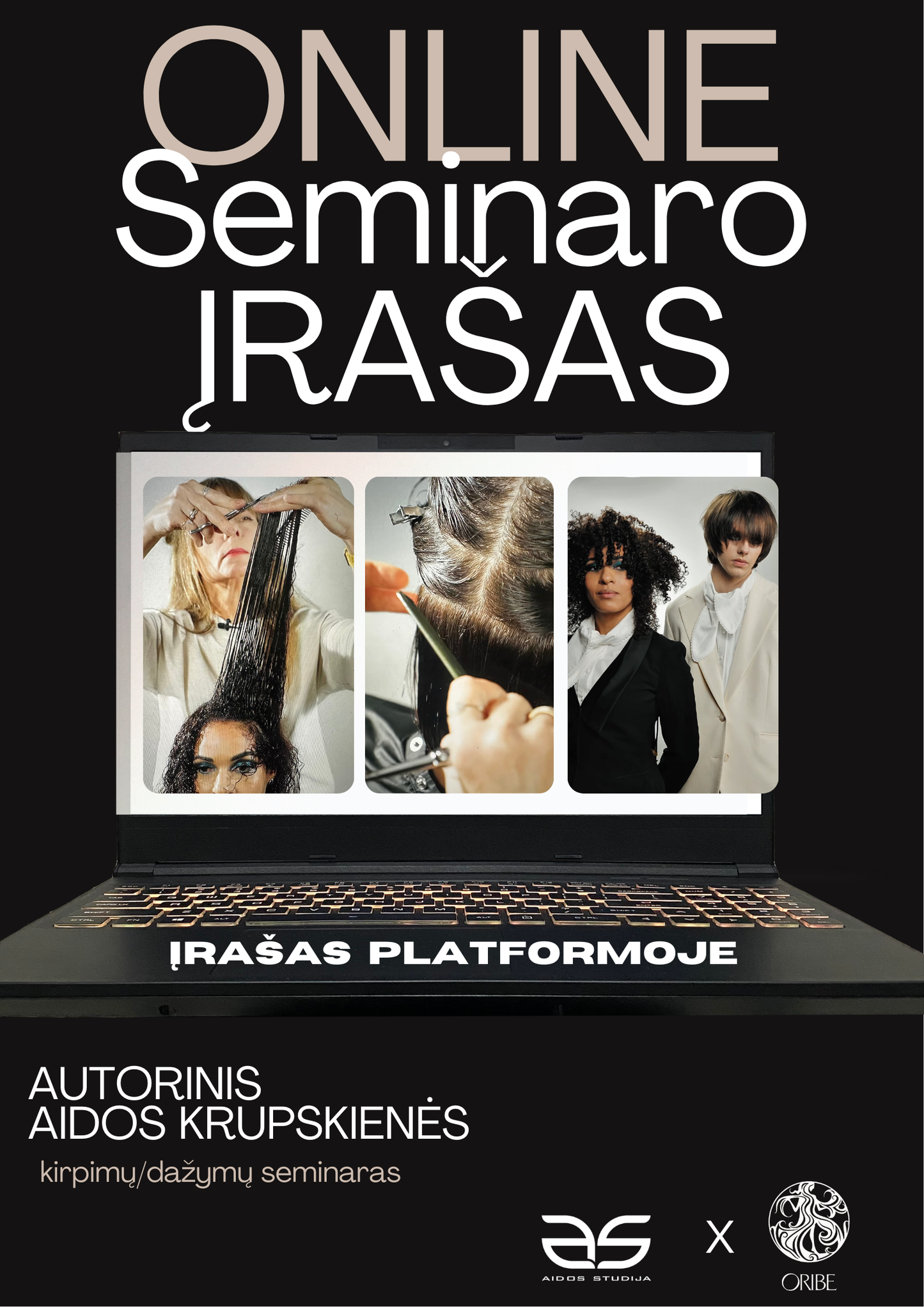 Autorinis Aidos Krupskienės kirpimų/dažymų seminaro ĮRAŠAS