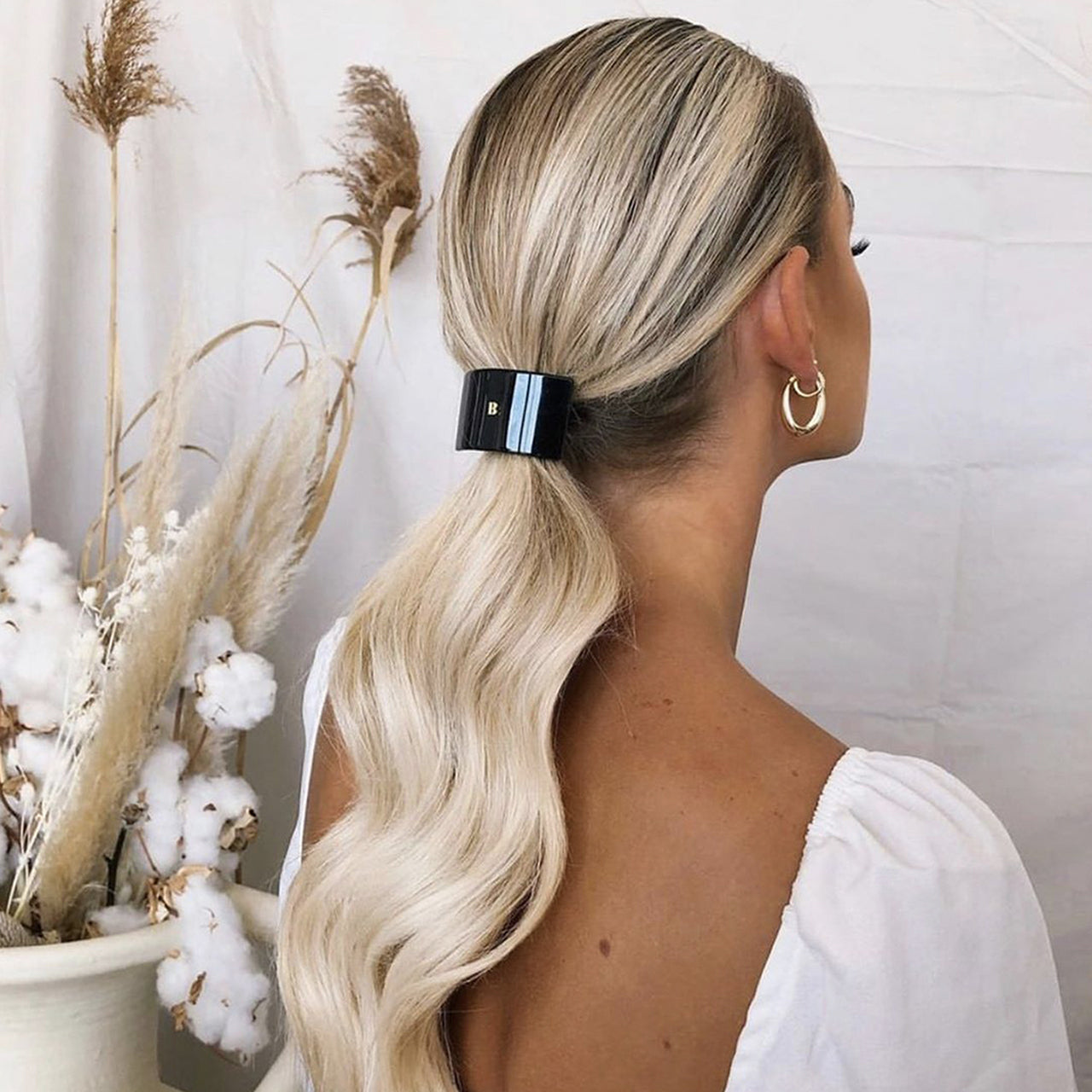 BALMAIN HAIR plaukų gumytė / Elastique pour Cheveux Black