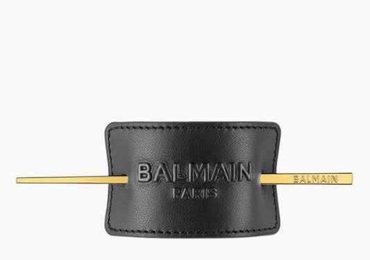 Balmain Hair Natūralios odos SIGNATURE plaukų segtukas